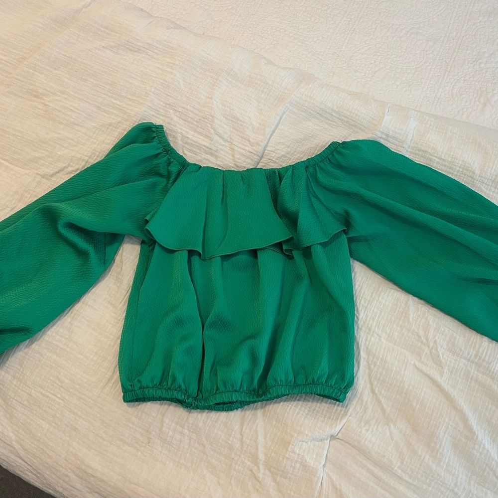 Emerald Green Blouse - worn once!